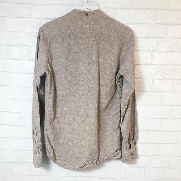 Bykowski Tailor & Garb Journeyman Cotton Twill Shirt Detachable Collar Size L - Picture 9 of 10